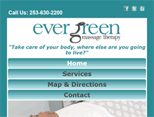 Tablet Screenshot of evergreenmassagetherapy.com